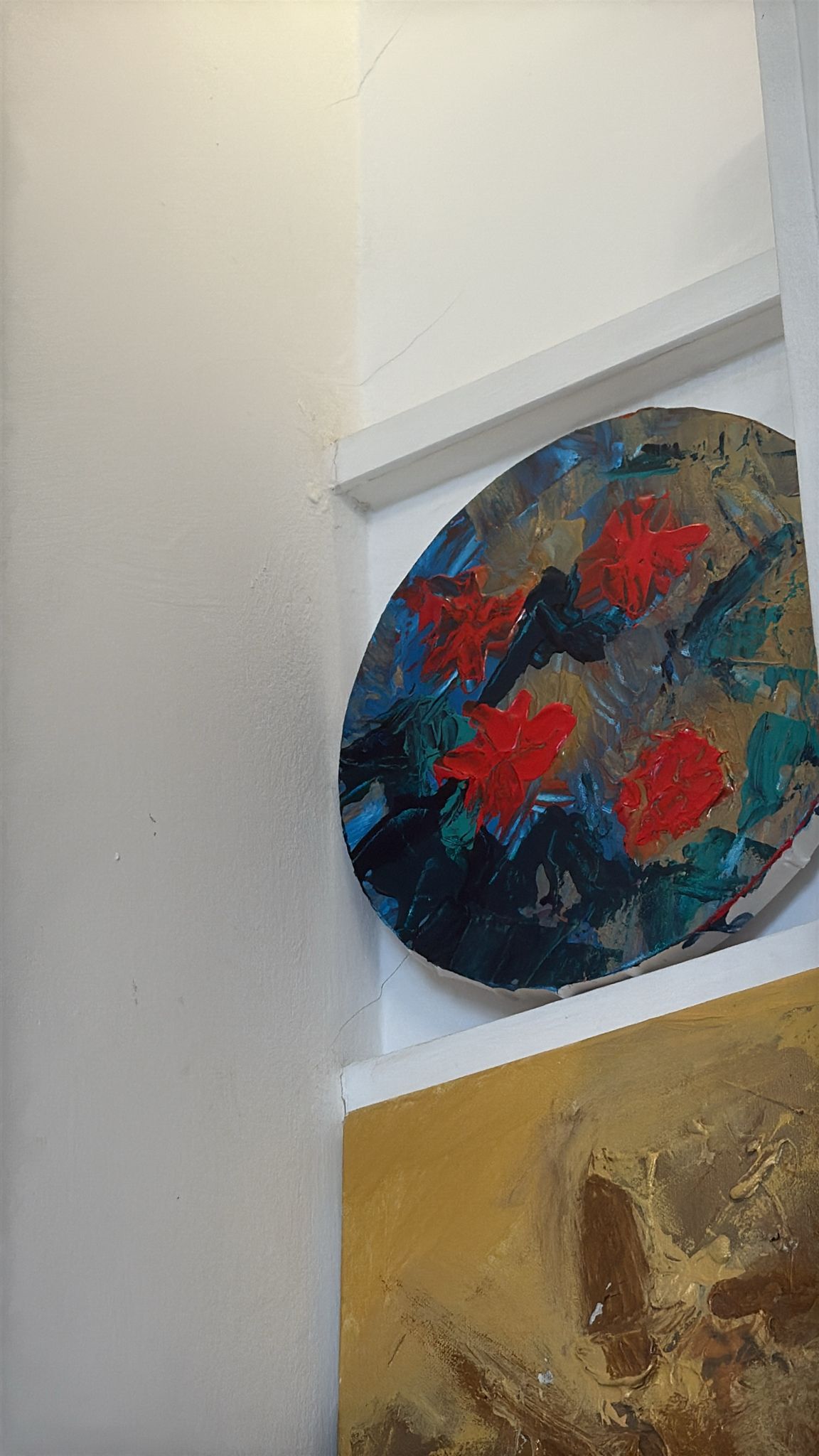 Orbita di fiori rossi