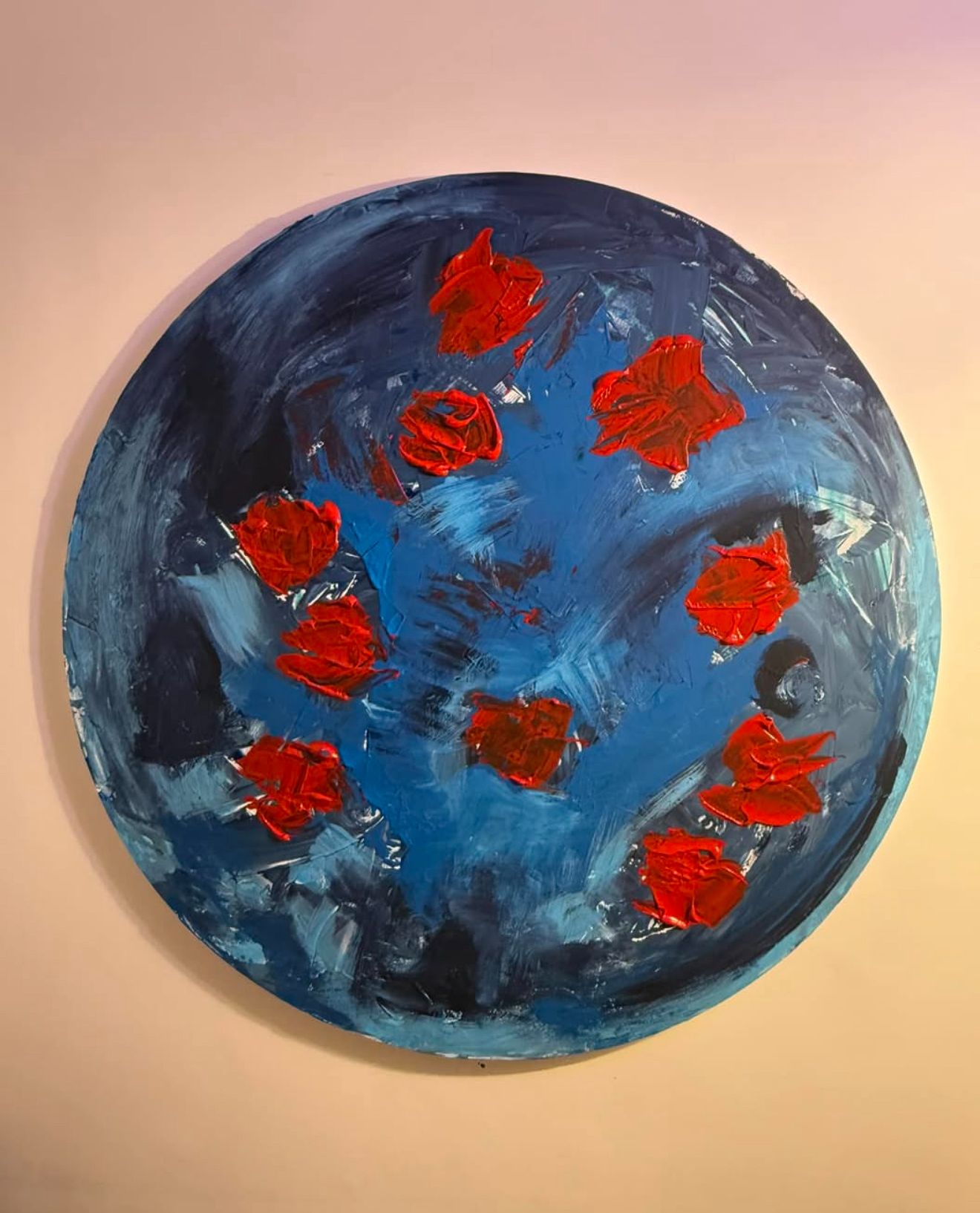 Orbita di fiori rossi